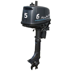 Лодочный мотор альфа (allfa) cg t5 с баком 12л 2-х тактный