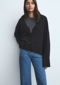 Джинсы wideleg с карманами