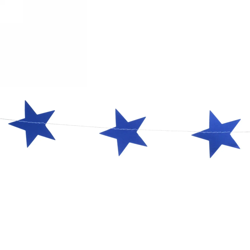 Растяжка «Звёздное сияние» 2,5 м 7 см , (24 штук), синий, глянец