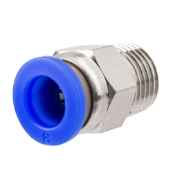 Фитинг для пластиковых трубок 8мм с наружной резьбой 1/4'' RockForce##Rock FORCE RF-SPC08-02