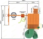 Детская площадка с горкой трубой