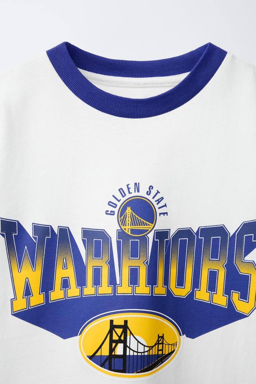 ZARA ФУТБОЛКА С ПРИНТОМ GOLGEN STATE WARRIORS NBA ©, БЕЛЫЙ
