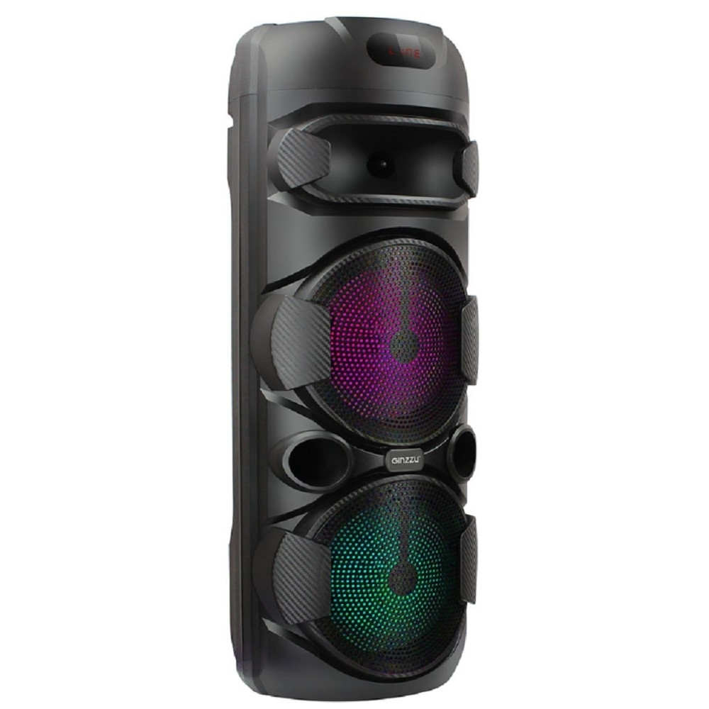 Колонки Ginzzu GM-237, Акустическая система Midi, BT / USB / TF / FM / ДУ