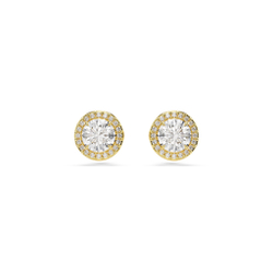 UNA:PE STUD PAVE WHITE/GOS