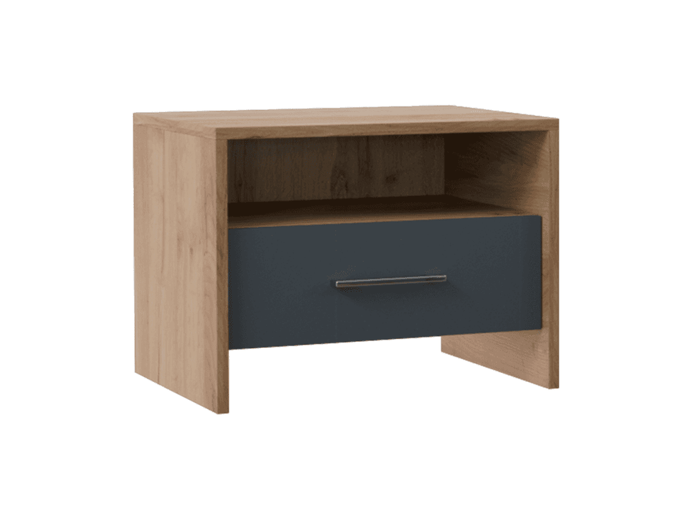 ЛИБЕРТИ Тумба прикроватная Дуб крафт золотой/Антрацит