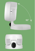 Складной настольный вентилятор для циркуляции воздуха, цвет белый