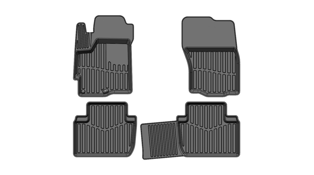 Коврики резиновые в салон 3D PREMIUM для Citroen C-Crosser (2007-2013) SRTK.PR.CITR.C.CROS.07G.02X26