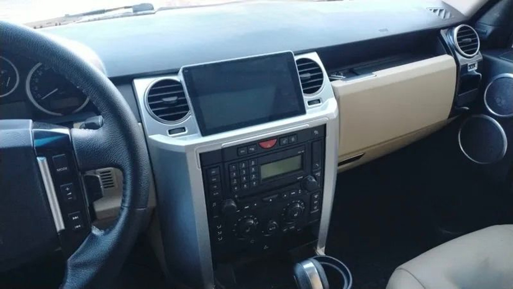 Магнитола для land Rover Discovery 3 2004-2009 (прямые углы) - Vaycar VA99-0011-2K на Android 13, 8-ядер, 2K QLED, ТОП процессор, CarPlay,4G SIM-слот