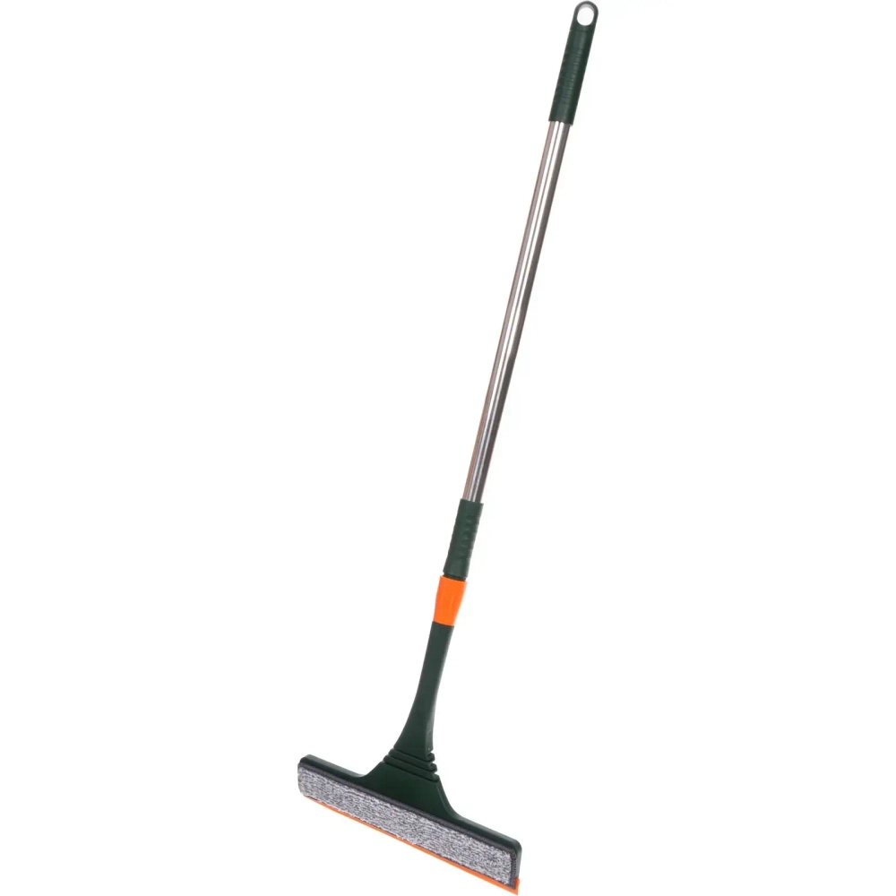 Окномойка для мытья стекол телескопическая ручка 110см губка 28см в комплекте две насадки