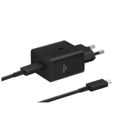 Сетевое зарядное устройство Samsung мощностью 45 Вт (USB-C) (GaN) и кабель USB-C (1,8 м) (EP-T4511)