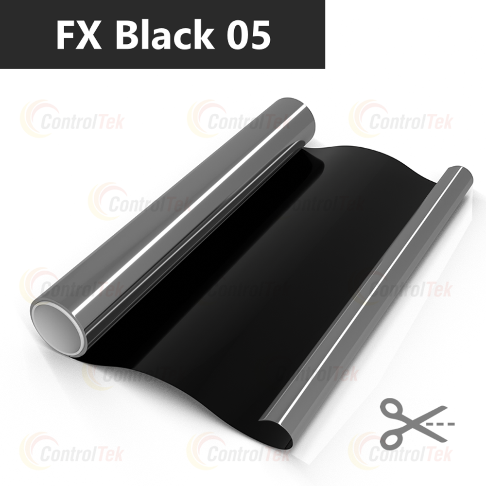 Пленка тонировочная металлизированная с зеркальным эффектом FX Black 05 ControlTek, на отрез