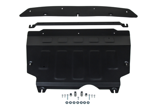 Защита картера и КПП Rival (увеличенная) для Haval Jolion 2021-н.в., сталь 1.5 мм, с крепежом, штампованная, 111.9431.1