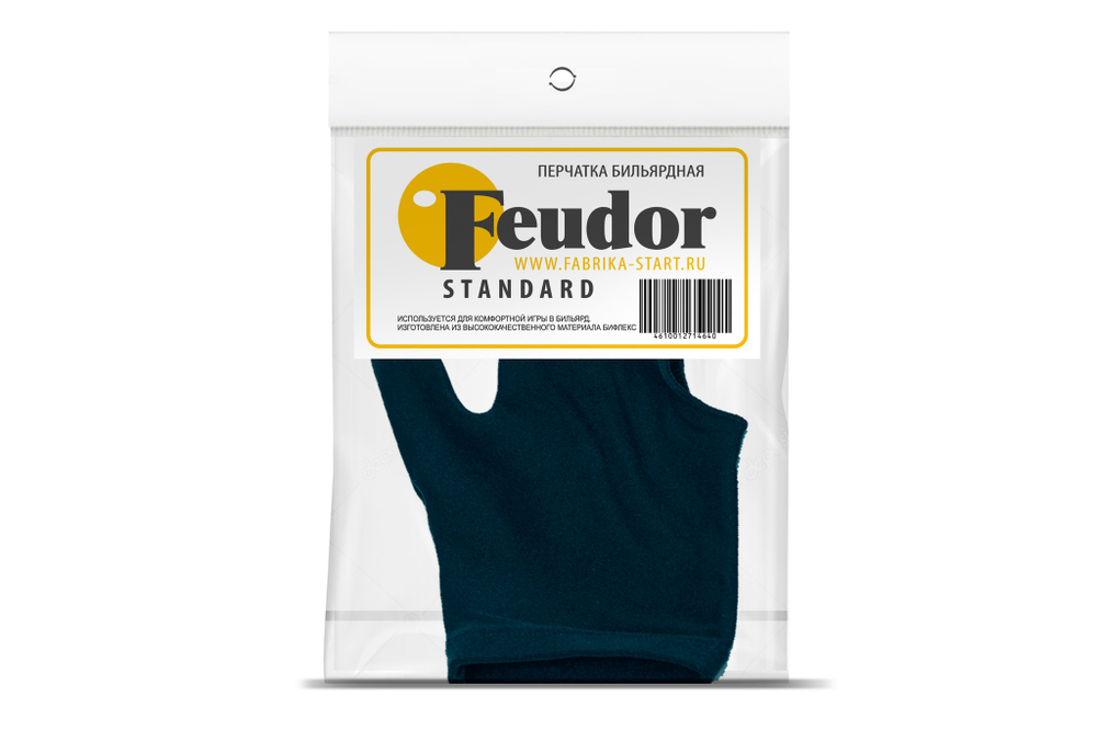 Перчатка-бильярдная Feudor Standard blue S