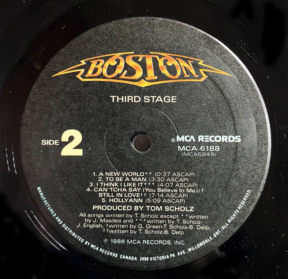 Boston / Third Stage (LP)
