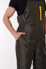 Зимний мужской костюм Onerus Фишер -45 (Таслан) Зеленый/Желтый