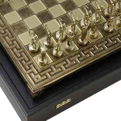 Manopoulos Шахматы с фигурами из бронзы Античные войны