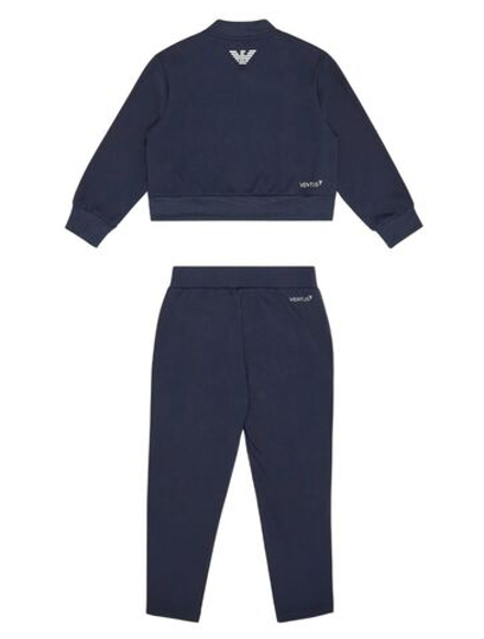 Детский теннисный костюм EA7 Girl Tennis Pro - total eclipse