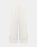 Пижама Белая 2 (рубашка с коротким рукавом + брюки)