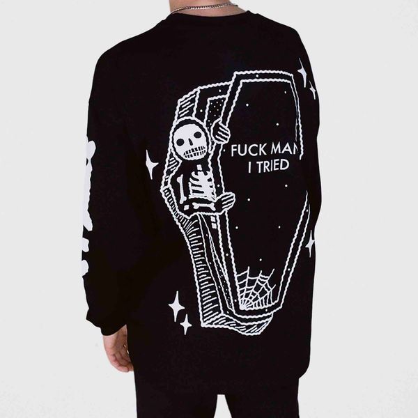 Лонгслив Bones Черный - фото 2