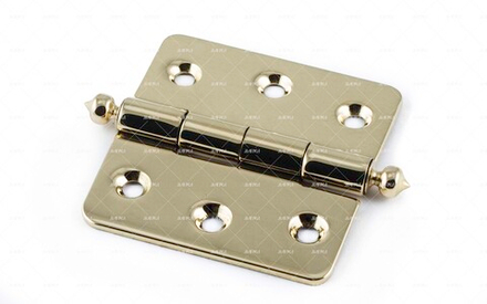 Петля латунная мебельная форточная 45x19