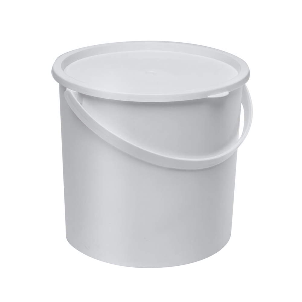 Ведро с герметичной крышкой и ручкой 3,6 л (белое)
