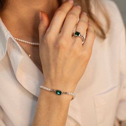 Браслет Fiore Luna EMERALD CCH03676-07