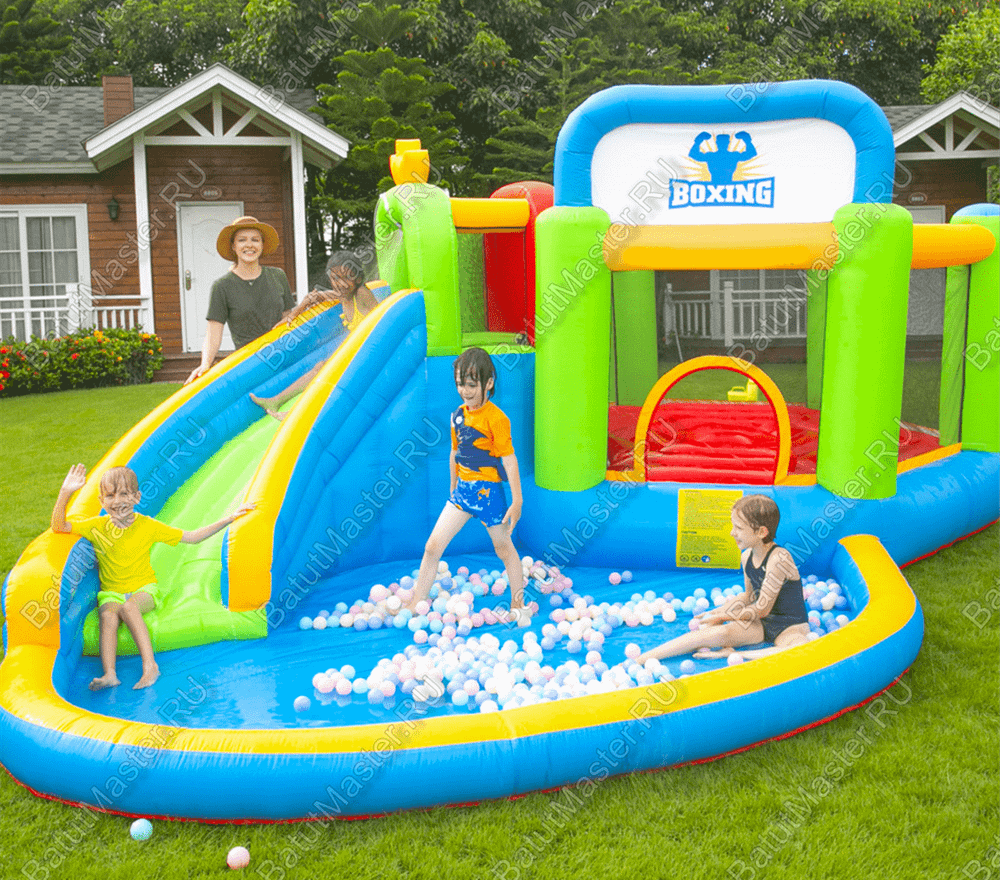 Батут в квартиру "Водная горка" 5,2*4,1*2,25 м