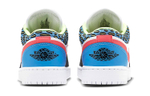 Jordan Air Jordan 1 Low top Basketball Shoes Black Yellow Blue Unisex