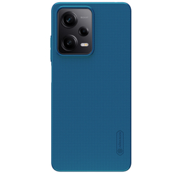 Жесткий чехол синего цвета от Nillkin для смартфон Xiaomi Redmi Note 12 Pro 5G и POCO X5 Pro 5G, серия Super Frosted Shield