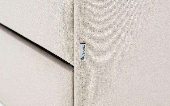 Кровать мягкая  LETMO с ящиком 1600*700 (рогожка)