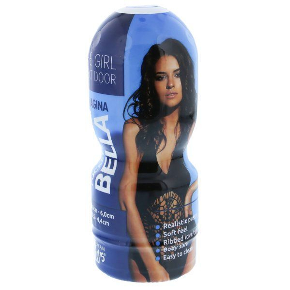 Телесный мастурбатор-вагина в тубе Bella (Цвет: телесный)