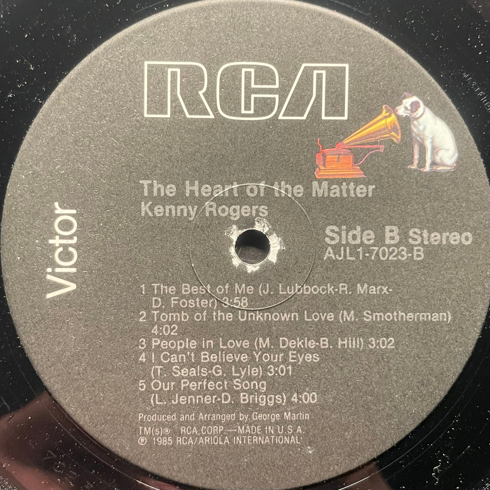 Kenny Rogers ‎– The Heart Of The Matter (США 1985г.)