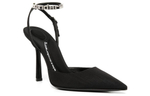 Alexander wang Alexander wang Delphine Fabric Crystal Embellished Stiletto High Heels Women's Black