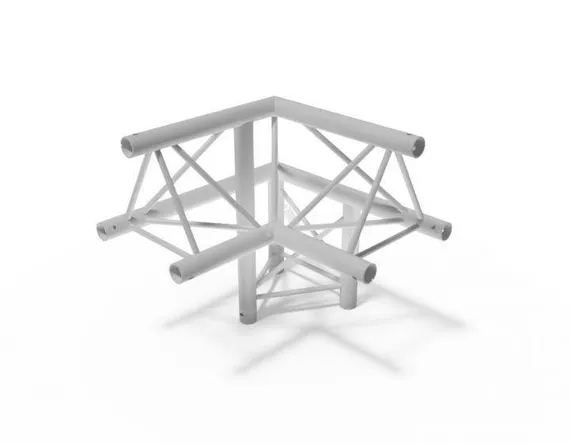 PROLYTE E20D-C010 - стыковочный модуль, для 3-х ферм, треугольной формы. Перемычка 10 мм, труба 32 мм