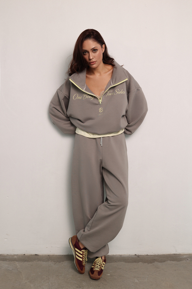 Брюки спорт серые