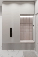 Мягкие панели и сиденье в прихожую