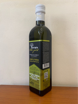 Оливковое масло нефильтрованное Karpea the Gold Unfiltered Extra Virgin 0,5 л, Греция