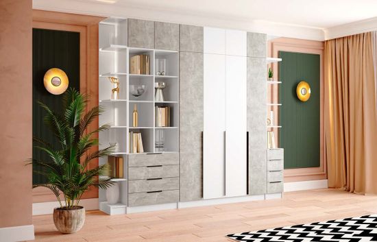 Шкаф МАДРИД 3-х дв 1200 с зеркалом