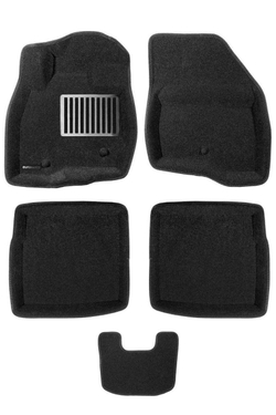 Коврики салона для FORD Explorer (2015-) Euromat 3D Lux черные. Арт. EM3D-002217