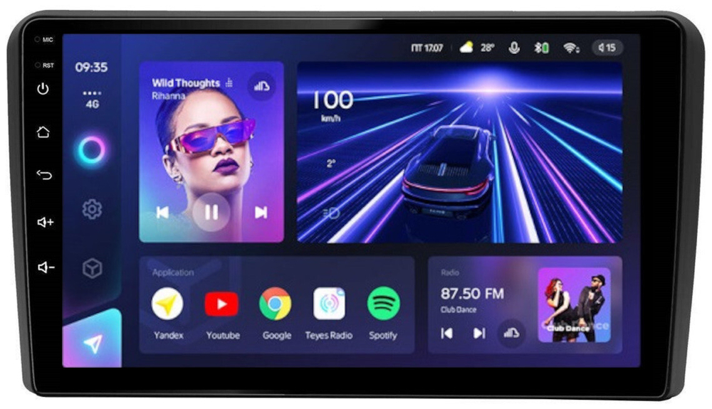 Магнитола для AUDI A3 2003-2012 - Teyes CC3 Android 10, ТОП процессор, 4/32 Гб, CarPlay, SIM-слот