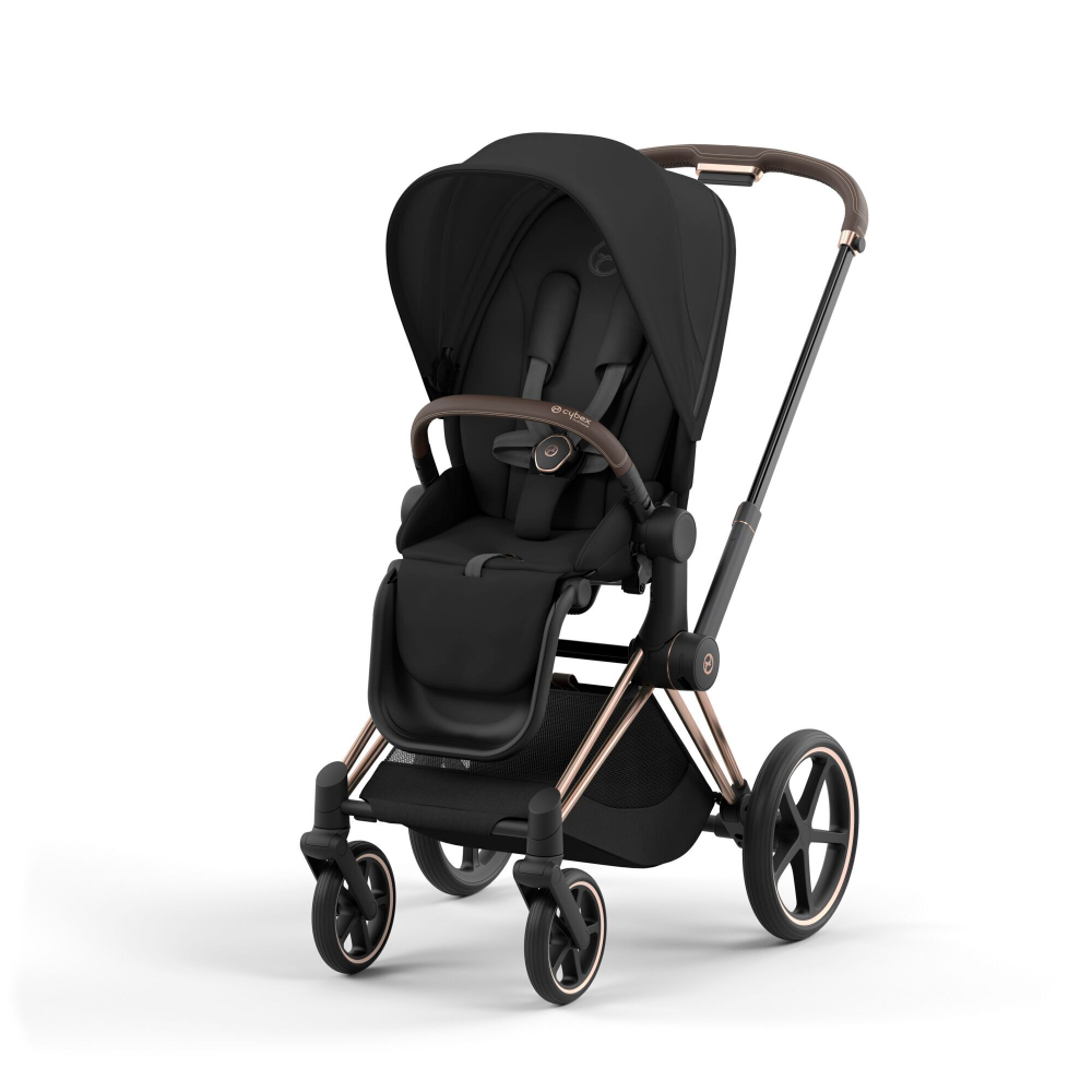 Коляска Cybex Priam IV 2 в 1 цвет Sepia Black на шасси Rosegold