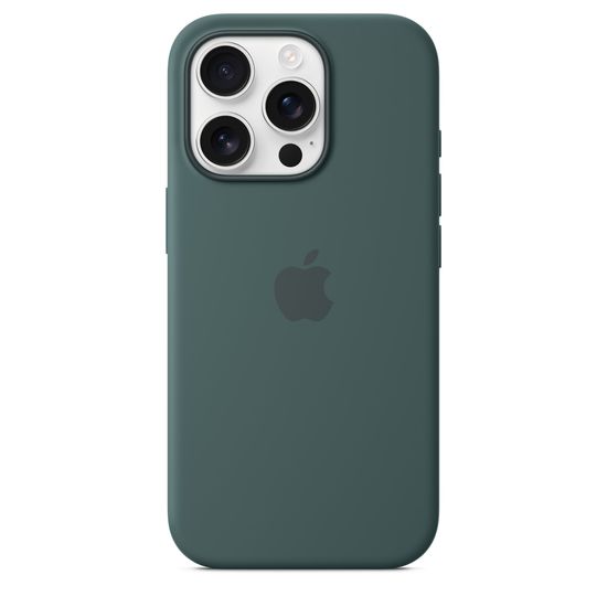 Apple Silicone Case with MagSafe iPhone 16 Pro Lake Green