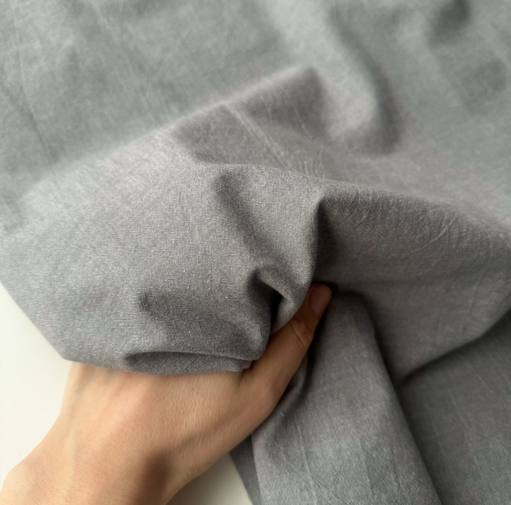 Вареный хлопок 250см. Пепельный