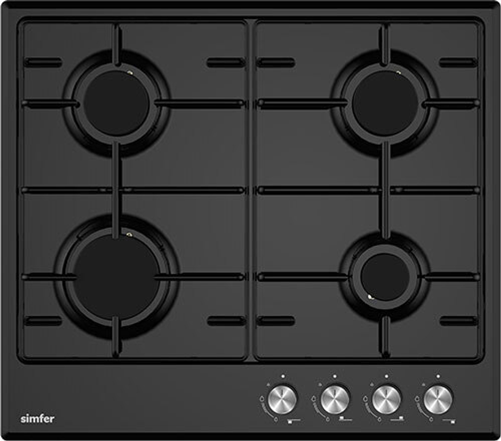 Газовая варочная панель Simfer H60V40B025, черный