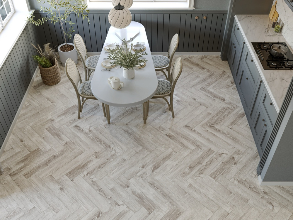 Ламинат SPC CronaFloor Herringbone Дуб Страсбург