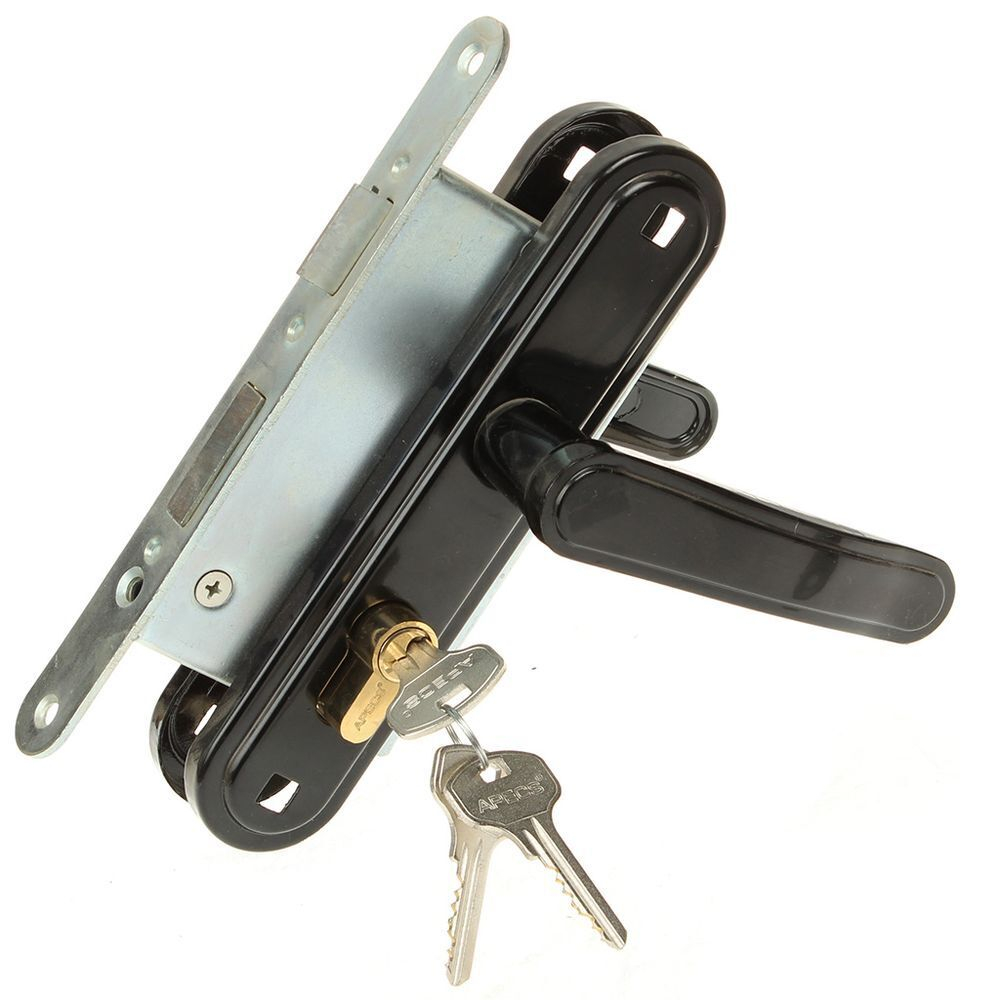 Замок врезной Зенит, ЗВ4-3.03, 00-00000498, ручка в комплект, цилиндровый, чер