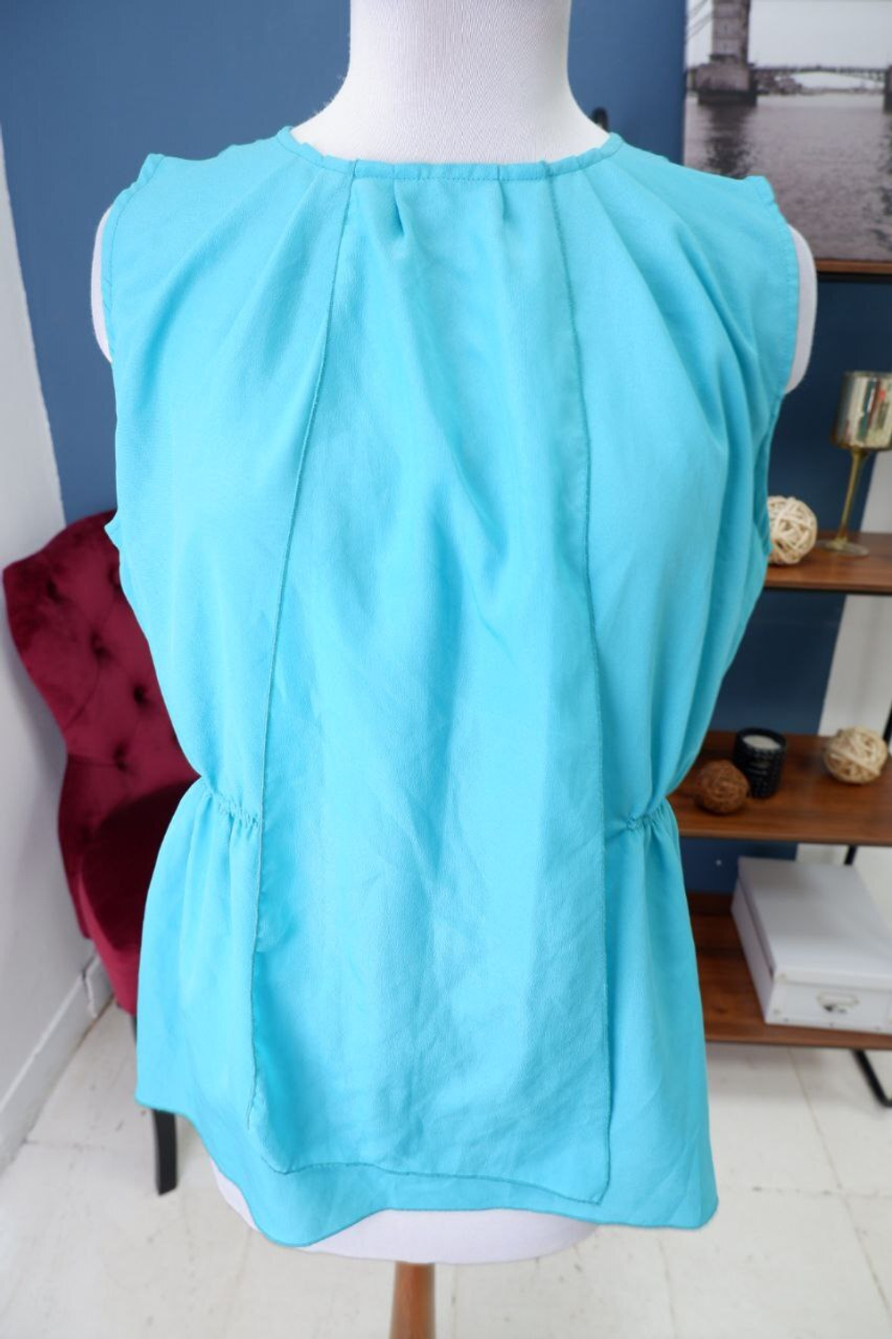 Блузка  Select бирюзовая 48 размер