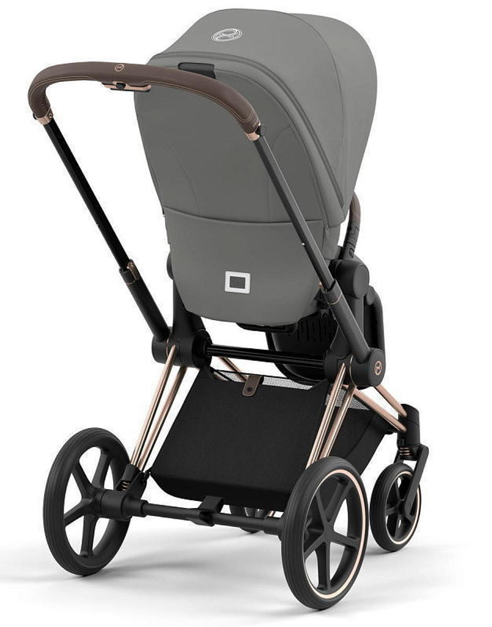 Коляска Cybex Priam IV Rosegold complete Cloud G Almond Beige Plus Base G 3 в 1 Mirage Grey