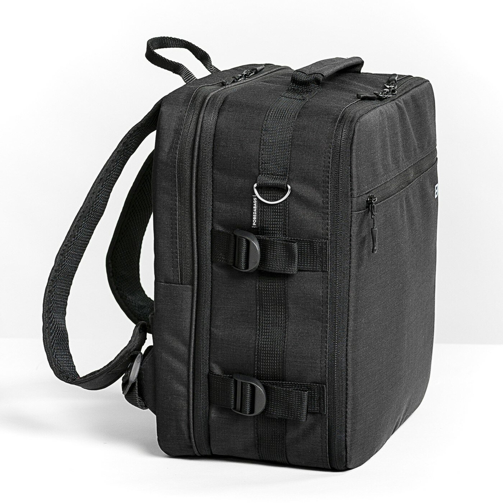 Фоторюкзак трансформер сумка для ручной клади Pobedabags Advanced 36х30х27/20 черный