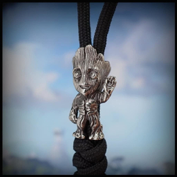 Темлячная бусина "Грут" для ножей, мельхиор